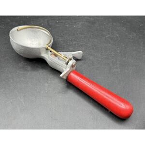 Vintage Peerless Soda Fountain Ice Cream Scooper w/ Wooden Handle Farmhouse -C29